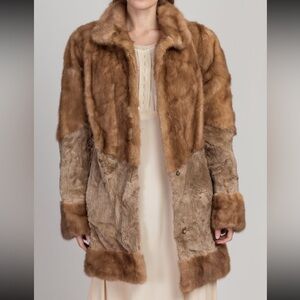 Luxurious Vintage Brown Fur Coat